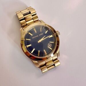 Michael Kors Oversized Stainless Steel Watch, Gold, 50mm